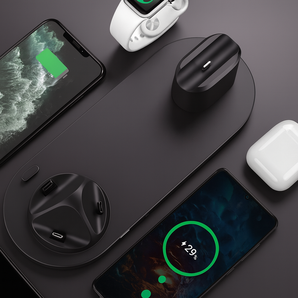 NovaTime's 6-in-1 Wireless Charging Dock
